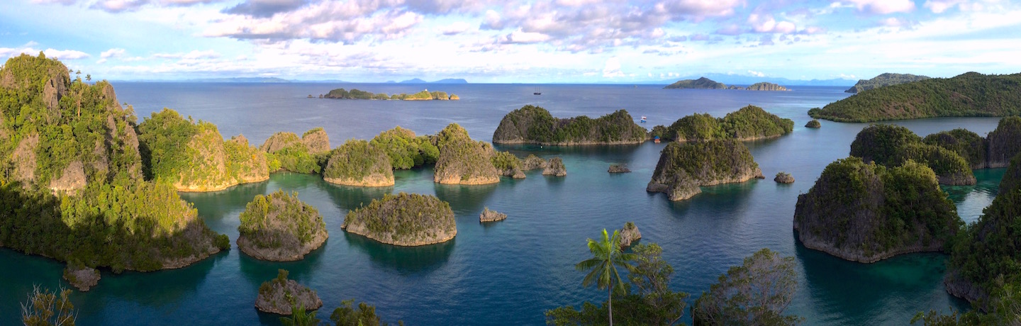 für ein einmaliges Erlebnis in Sache segeln, kreuzen und tauchen in Indonesien mit dem liveaboard Phinisi Segler MSY WAOW zu mythischen und abgelegenen Tauchplätzen im Korallendreieck - PENEMU lookout